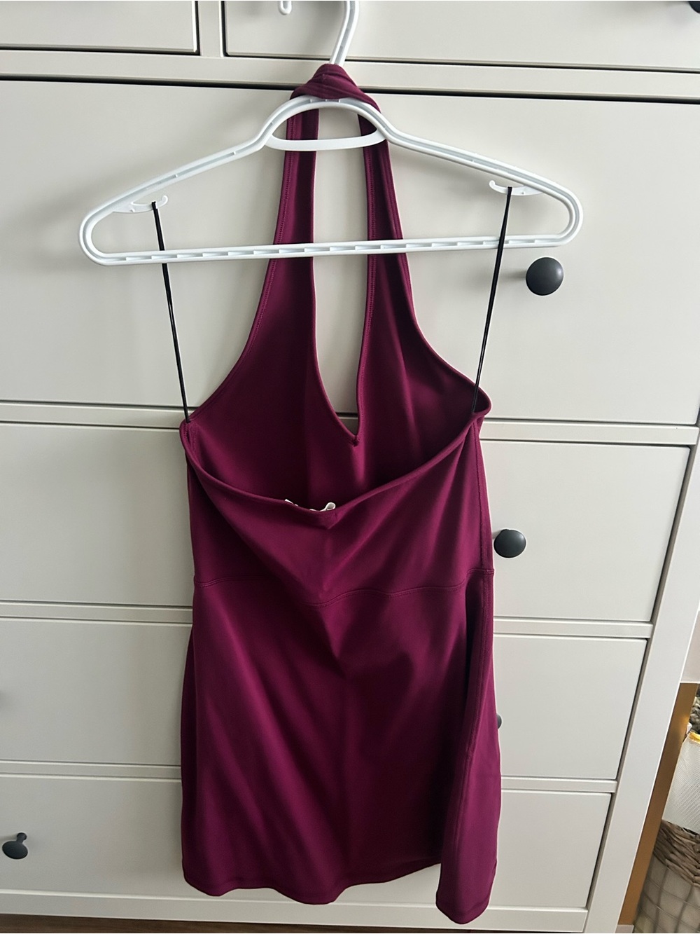 Wilfred Halter and Open Back Dress in Plum - Picture 3 of 3